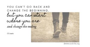 You can't go back and change the beginning, but you can start where you are and change the ending. CS Lewis