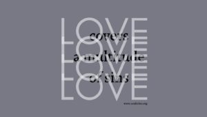 Love covers a multitude of sins